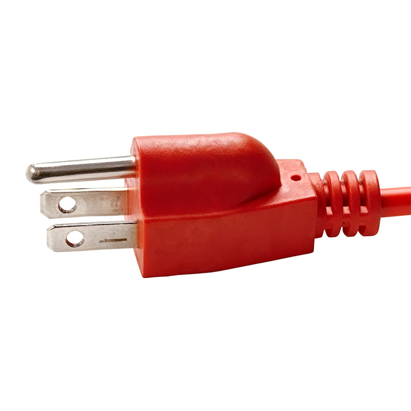 Amerikansk standard 2 pins flat plugg 2 pins rund strømledning