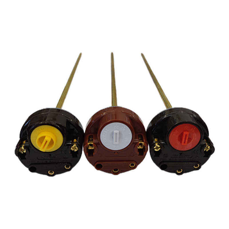 Justerbar temperatur stammetermostat for elektrisk varmtvannsbereder